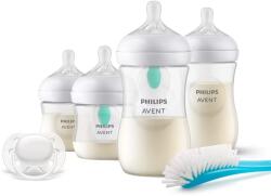 Philips Комплект за новородено Philips Avent Natural Response с AirFree клапа - с 4 шишета за хранене, залъгалка и четка за почистване (00A.0601.001)