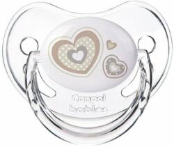 Canpol babies Силиконова залъгалка Canpol - Newborn Baby, 6-18 месеца, Бежова (22/566_bei)