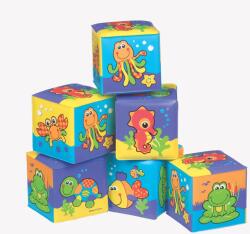 Playgro Меки кубчета за баня Playgro - С животни, 6 броя (PG.0509)