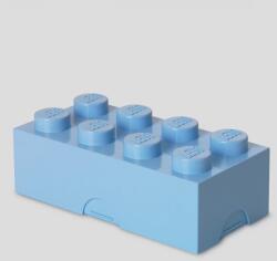 LEGO® Uzsonnás doboz 8-as lego kocka formájú világoskék