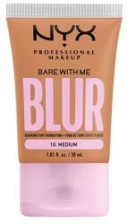 NYX Professional Makeup Bare With Me Blur Tint Foundation fond de ten 30 ml pentru femei 10 Medium