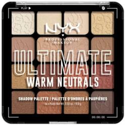 NYX Cosmetics Ultimate Warm Neutrals fard de pleoape 12, 8 g pentru femei