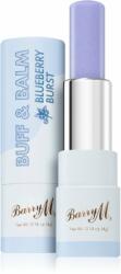 Barry M Buff & Balm balsam pentru netezirea buzelor pentru volum culoare Blueberry Burst 4 ml
