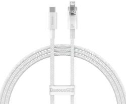 Baseus Cablu Date si Incarcare USB-C - Lightning Baseus Explorer, 20W, 1m, Alb CATS010202