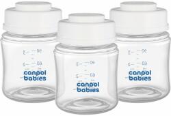 Canpol Babies Bottle Set biberon pentru păstrarea laptelui matern 0 m+ 3x120 ml