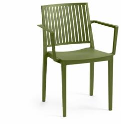 ROJAPLAST ROJAPLATS Kerti szék BARS ARMCHAIR oliva zöld - idilego