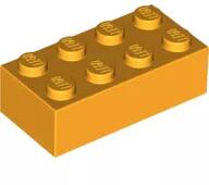 LEGO® 3001c110 - LEGO élénk világos narancssárga kocka 2 x 4 méretű (3001c110)