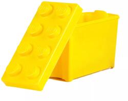 LEGO® 10698box - LEGO sárga nagy méretű tároló doboz alj+tető (10698box)
