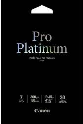 Canon Hartie Foto Canon PT101, dimensiune 10x15cm, 20 coli, Pro Platinum Photo, 300 g/m2 (2768B013)