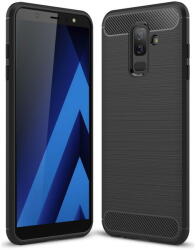 Techsuit Husa Husa pentru Samsung Galaxy A6 Plus 2018 - Techsuit Carbon Silicone - Black (KF232464) - pcone