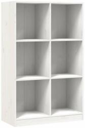 vidaXL fehér tömör fenyőfa könyvszekrény 70 x 33 x 110 cm (836142) - pepita