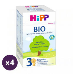 HiPP 3 BIO tejalapú, anyatej-kiegészítő tápszer 10 hó+ (4x600 g)