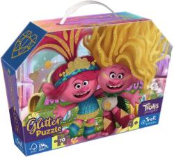 Trefl 53021 - Trollok - Glitter effect - 70 db-os puzzle táskában