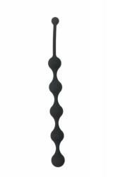 DreamToys Bile Anale Five Beads Silicon Negru 28.5 cm