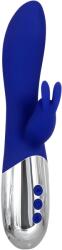 Adam & Eve Vibrator Royal Rabbit Warming, 10 Moduri Vibratii, Silicon, USB, Albastru, 19.6 cm Vibrator