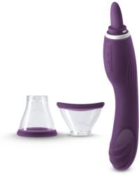 NS Novelties Stimulator Triple Delight Tongue-Suction-Vibration Silicon USB Mov 26.2 cm