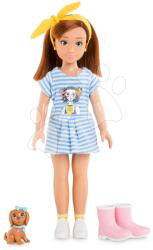 Corolle Játékbaba Zoé Nature & Adventure Set Corolle Girls barna haj és kutyus 28 cm 6 kiegészítő 4 évtől (CO600040)