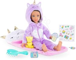 Corolle Játékbaba Luna Pyjama Party Set Corolle Girls hosszú barna haj 28 cm 7 kiegészítő 4 évtől (CO600210)