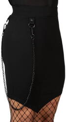 KILLSTAR дамска пола KILLSTAR - Viki Asymmetric - Черно- KSRA009759