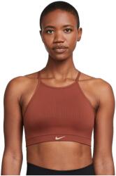 Nike Női merevítő nélküli sportmelltartó Nike W NK INDY SMLS RIB BRA W barna DV9966-832 - XL