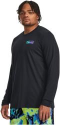 Under Armour Project Rock Férfi sportos cipzár nélküli pulcsi Under Armour PJT ROCK BRAHMA LS fekete 1379840-001 - L