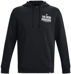 Under Armour Project Rock Férfi sportos cipzáras pulcsi Under Armour PJT ROCK RIVAL FLEECE HOODIE fekete 1380107-001 - L