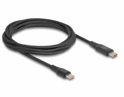 Delock Cablu Fast charging USB 2.0 type C 140W cu indicator LED 1.2m, Delock 88136 (88136)
