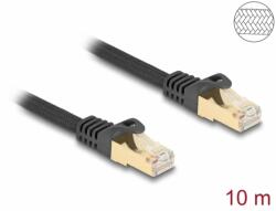 Delock Cablu de retea RJ45 Cat. 6A S/FTP 10m brodat Negru, Delock 80322 (80322)