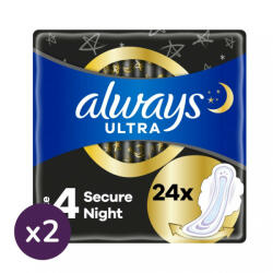Always Ultra Secure Night egészségügyi betét (2x24 db) - beauty