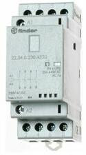 FINDER Installációs kontaktor sorolható 25A 250-440V AC 4-z 230V AC/DC-műk 2mod 22.34. 0.230. 4320 FINDER - 223402304320 (223402304320)