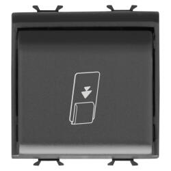 Gewiss Intrerupator card 2M Gewiss Chorus negru GW12039 (GW12039)