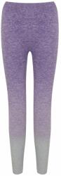 Tombo Női csíkos sport leggings - Lila / világosszürke | S/M (TL300-1000237349)