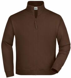 James & Nicholson (Daiber) Férfi kapucni nélküli cipzáros felső JN058 - Barna | 3XL (1-JN058-146087)