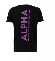 Alpha Industries Backprint T - black/dark magenta