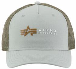 Alpha Industries Alpha Label Trucker Cap - dusty green