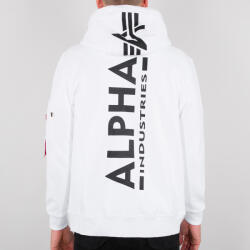 Alpha Industries Back Print Zip Hoody - white