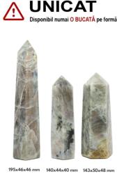  Obelisc Labradorit Mineral Natural 1 Varf - 140-195 x 44-50 x 40-48 mm - (XXL) - 1 Buc