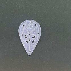  Pandantiv Jad Alb Colorat Sculptat Picatura - 30 x 18 x 1, 8 mm - 1 Buc - concepttropic - 10,00 RON