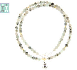  Colier Jasp Kiwi Natural Rotund 4-4, 9 mm - Accesorii de Argint 925 - Gold Filled - concepttropic - 149,00 RON