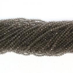 Cuart Fumuriu Rotund Fatetat Margele Pietre Semipretioase pentru bijuterii - 3x3 mm