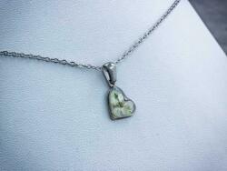 R. M. ékszer Fehér nefelejcs műgyanta nyaklánc (19190BA)