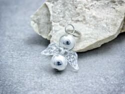 R. M. ékszer Vitalitás angyal ezüst színű hematit ásvány medál (19164RM)