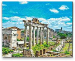Gyémántszemes festmény - Forum Romanum, Róma 3 Méret: 40x50cm, Keretezés: Fatáblával, Gyémántok: Négyzet alakú