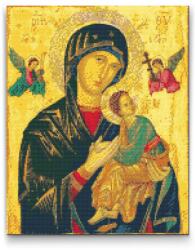  Gyémántszemes festmény - Madonna 2 Méret: 30x40cm, Keretezés: Műanyagtáblával, Gyémántok: Négyzet alakú