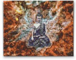 Gyémántszemes festmény - Buddha Méret: 40x50cm, Keretezés: Fatáblával, Gyémántok: Kerek