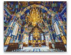 Gyémántszemes festmény - Sihastria-kolostor, Románia Méret: 30x40cm, Keretezés: Műanyagtáblával, Gyémántok: Kerek