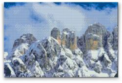 Gyémántszemes festmény - Monte Civetta, Dolomitok Méret: 40x60cm, Keretezés: Fatáblával, Gyémántok: Kerek