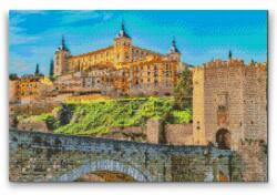  Gyémántszemes festmény - Toledo kastély Méret: 40x60cm, Keretezés: Műanyagtáblával, Gyémántok: Négyzet alakú