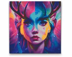 Gyémántszemes festmény - Állatvédő Méret: 50x50cm, Keretezés: Kartonlemezen, Gyémántok: Kerek