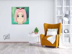 Gyémántszemes festmény - Sakura Hanuro Méret: 50x50cm, Keretezés: Keret nélkül (csak a vászon), Gyémántok: Kerek